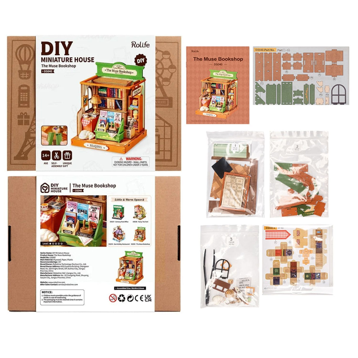 Rolife Secret World - Miniatura Armable The Muse Bookshop