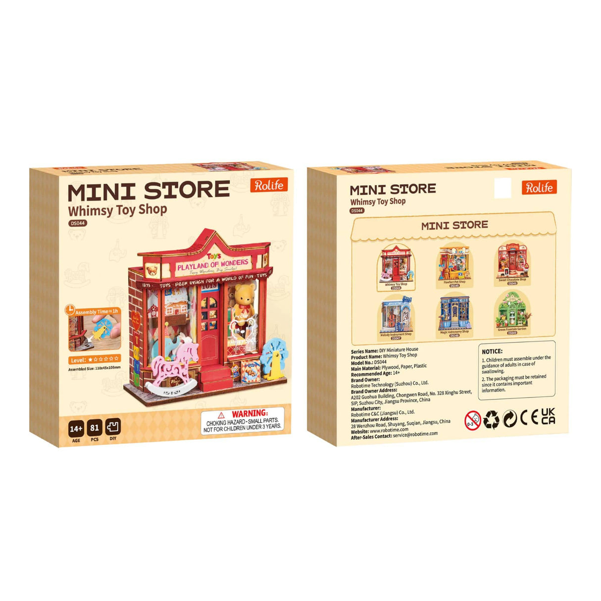 Rolife Secret World - Miniatura Armable Christmas Whimsy Toy Shop