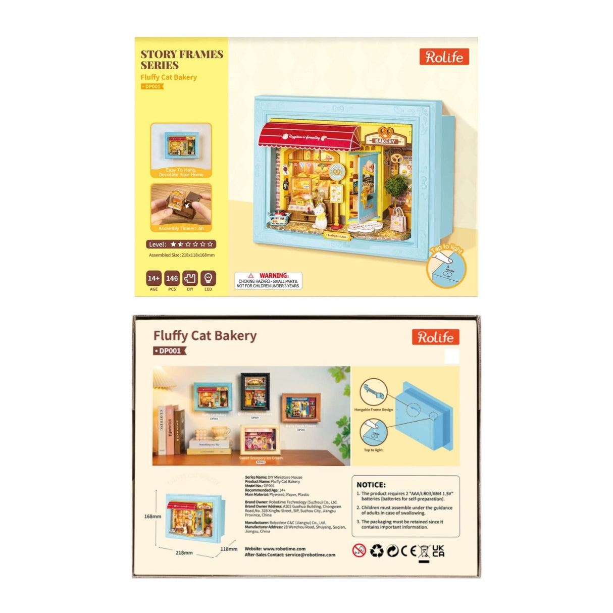 Rolife Story Frame Series - Puzzle 3D Fluffy Cat Bakery