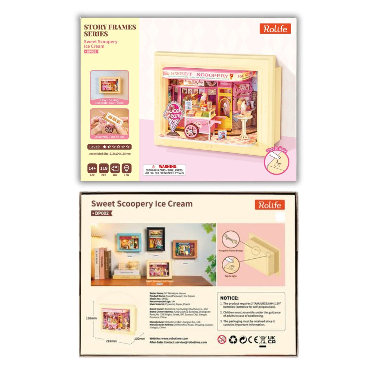 Rolife Story Frame Series - Puzzle 3D Sweet Scoopery Ice Cream