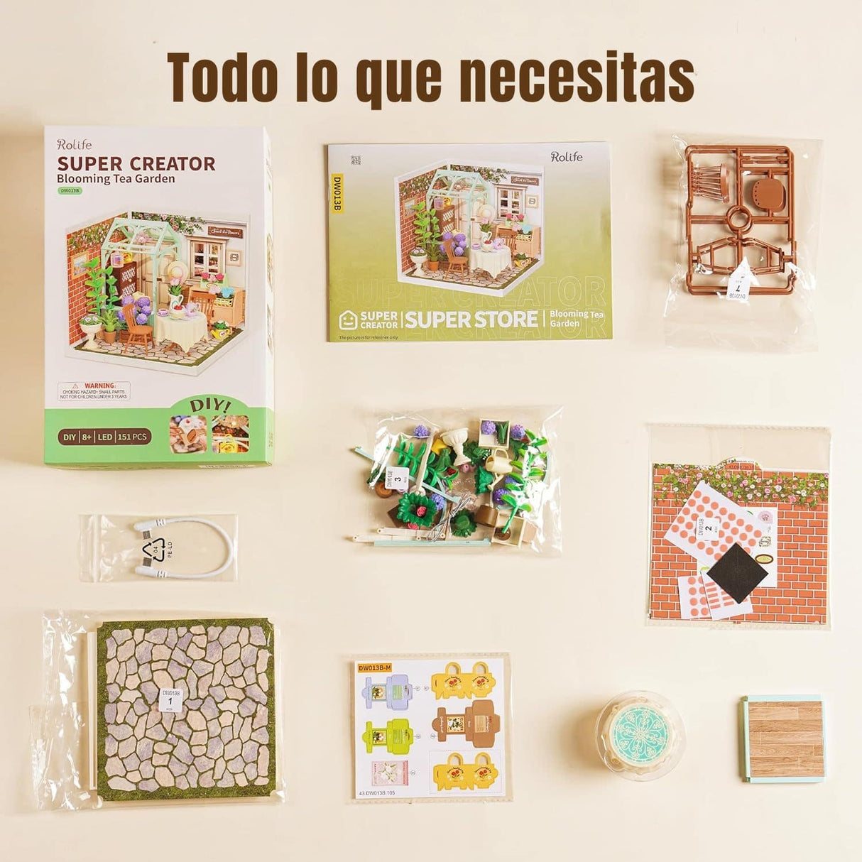 Rolife Super Creator - Casas Miniatura Blooming Tea Garden