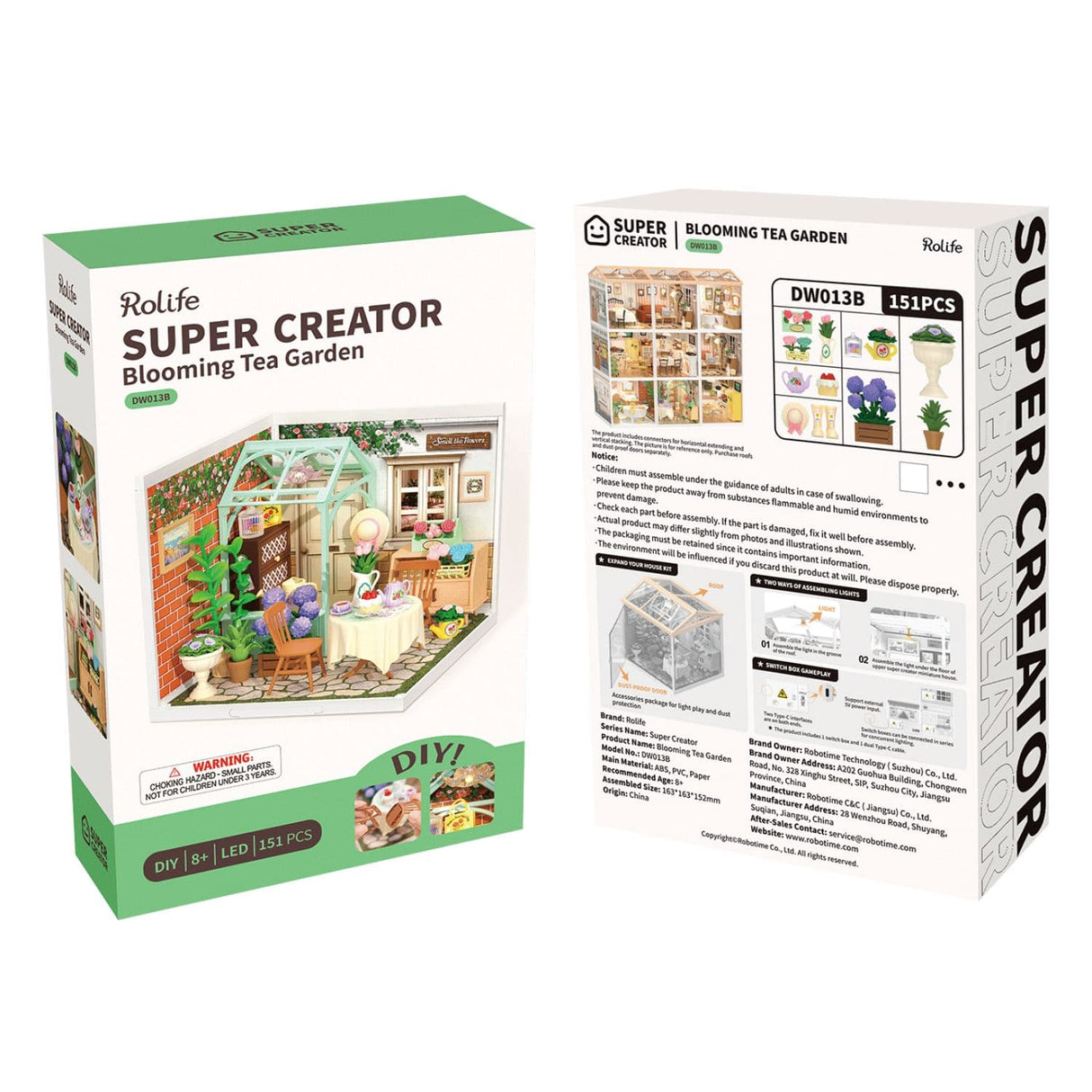Rolife Super Creator - Casas Miniatura Blooming Tea Garden
