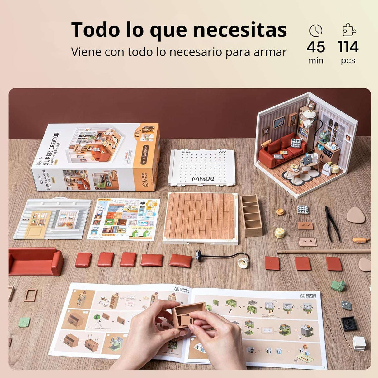 Rolife Super Creator - Casas Miniatura Cozy Living Lounge