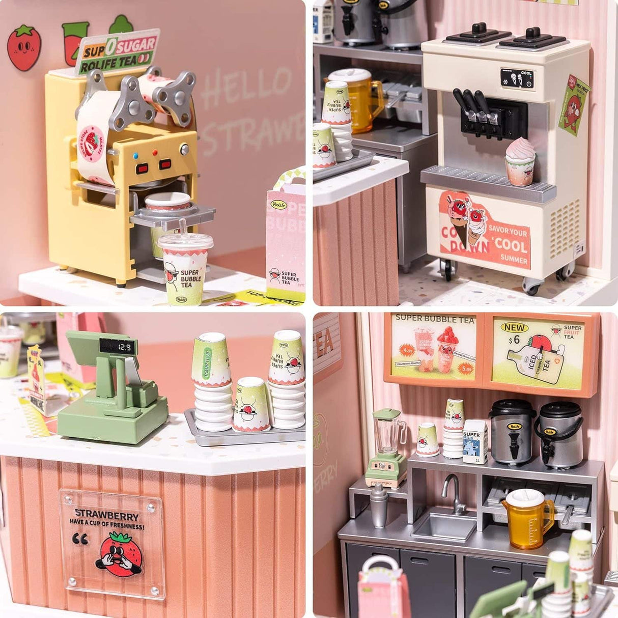 Rolife Super Creator - Casas Miniatura Double Joy Bubble Tea