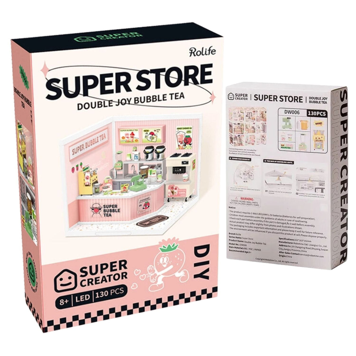 Rolife Super Creator - Casas Miniatura Double Joy Bubble Tea