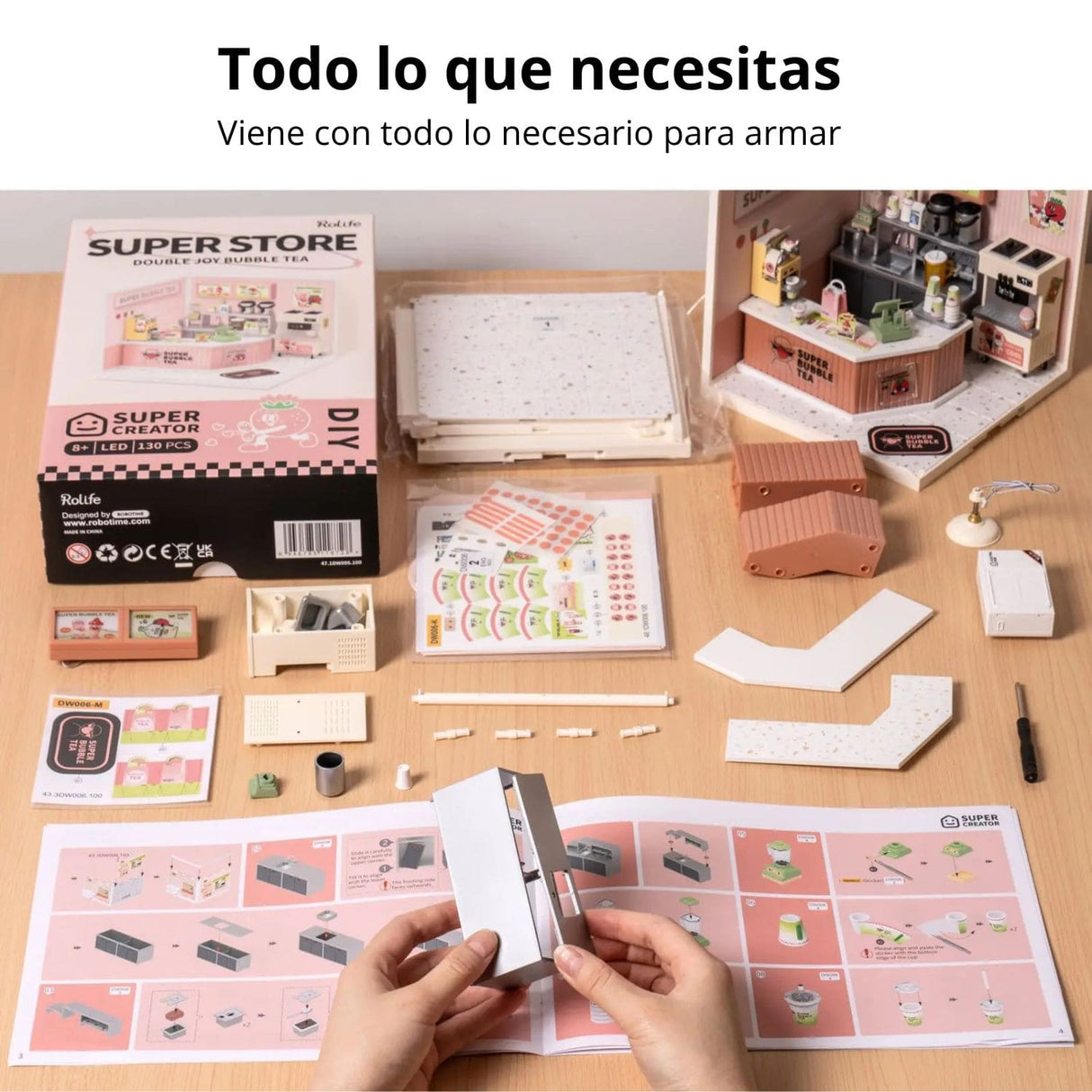 Rolife Super Creator - Casas Miniatura Double Joy Bubble Tea