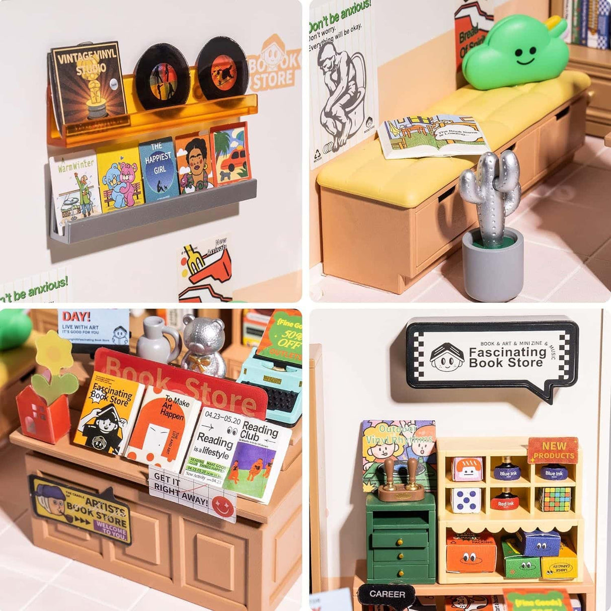 Rolife Super Creator - Casas Miniatura Fascinating Book Store