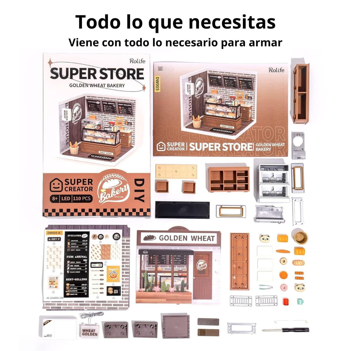 Rolife Super Creator - Casas Miniatura Golden Wheat Bakery