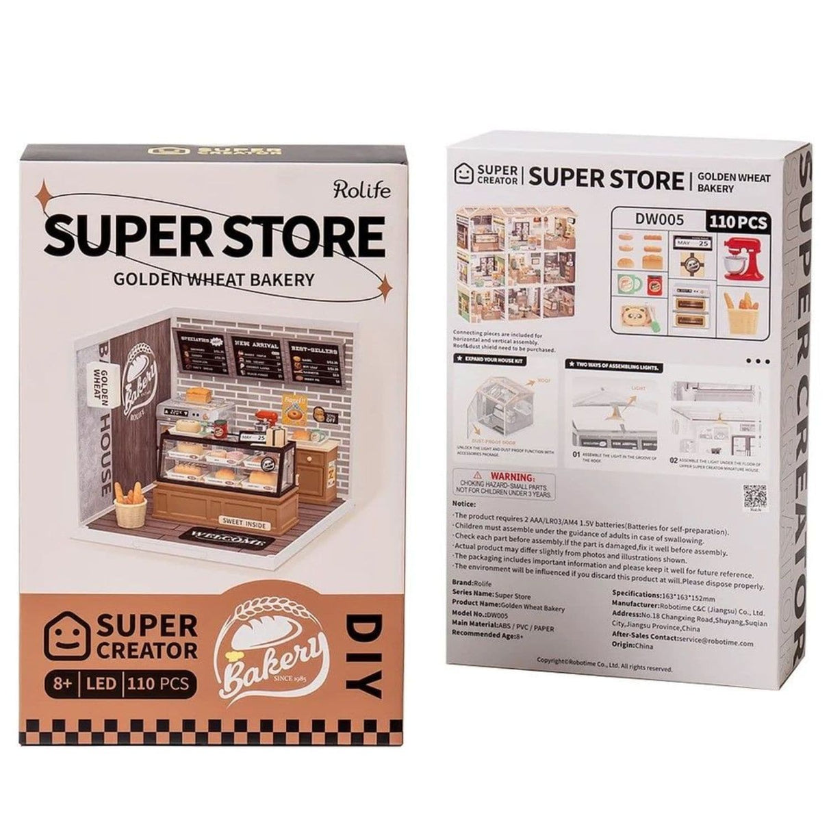 Rolife Super Creator - Casas Miniatura Golden Wheat Bakery