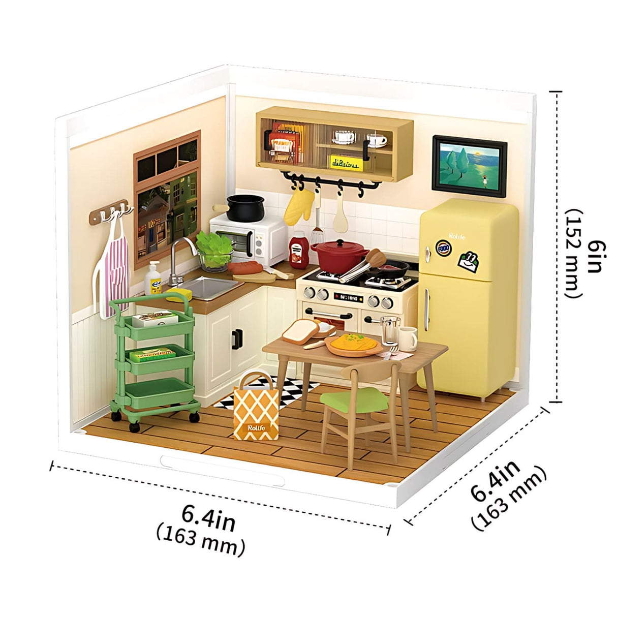 Rolife Super Creator - Casas Miniatura Happy Meals Kitchen