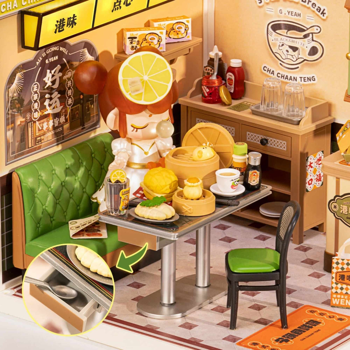 Rolife Super Creator - Casas Miniatura Hong Kong Bites Cafe