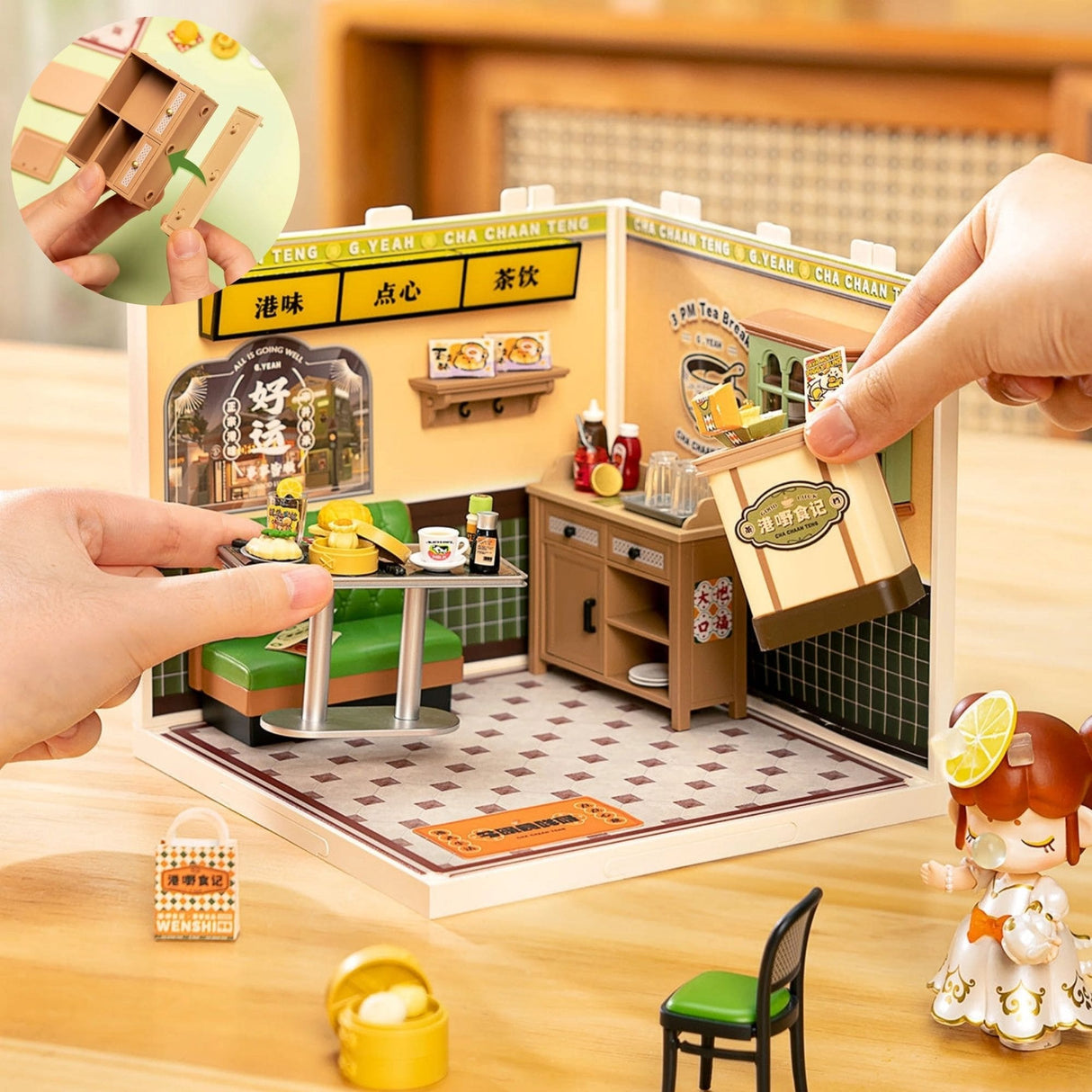 Rolife Super Creator - Casas Miniatura Hong Kong Bites Cafe