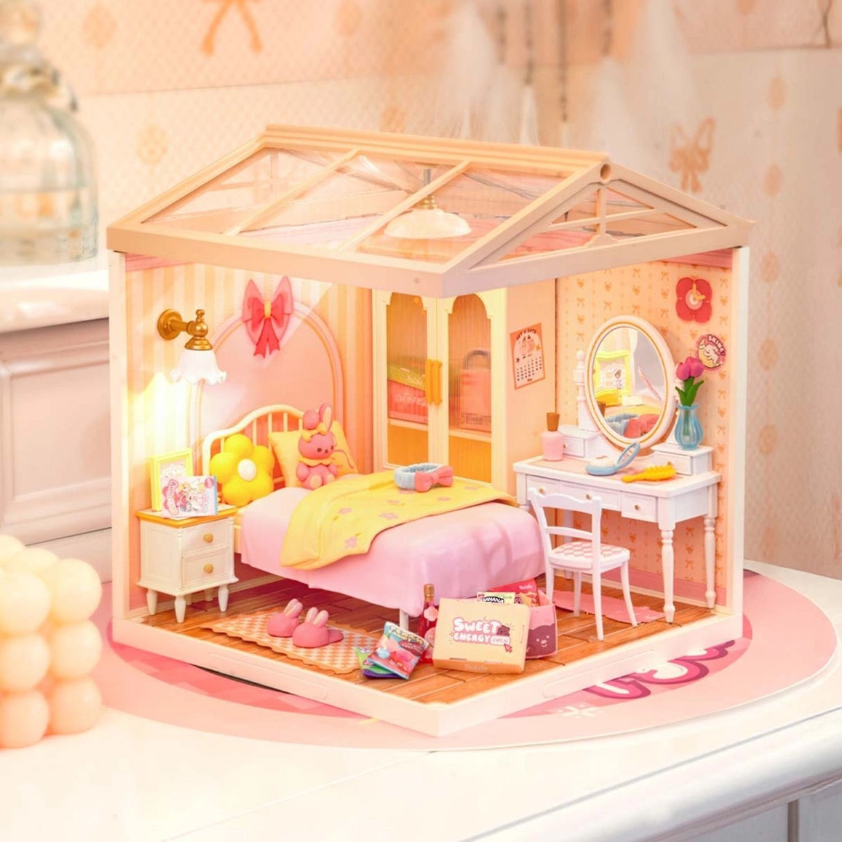 Rolife Super Creator - Casas Miniatura Lovely Pink Bedroom