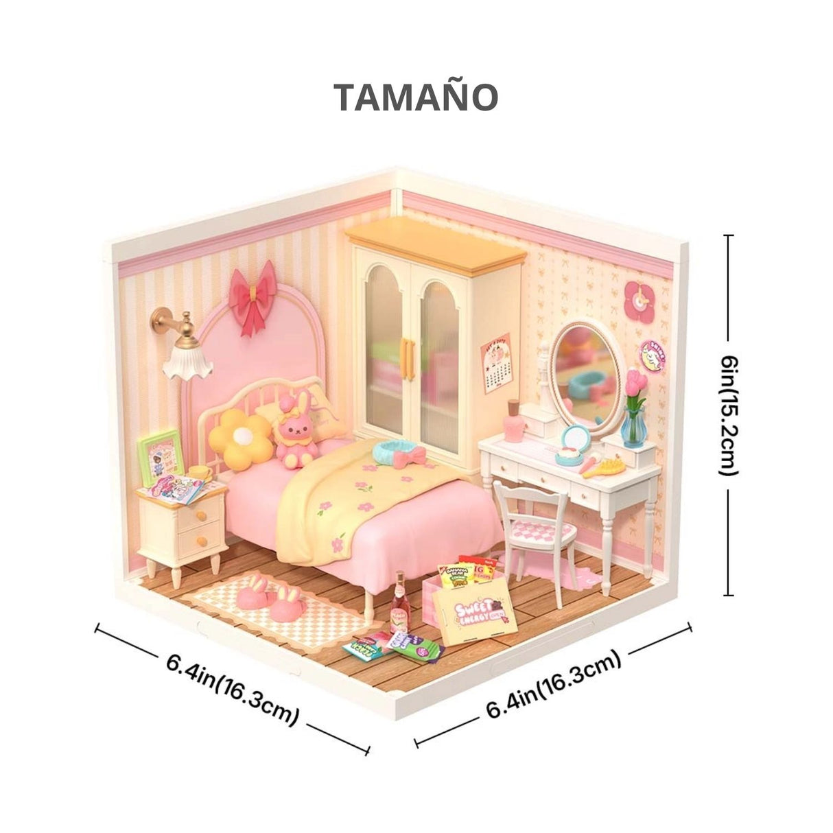 Rolife Super Creator - Casas Miniatura Lovely Pink Bedroom