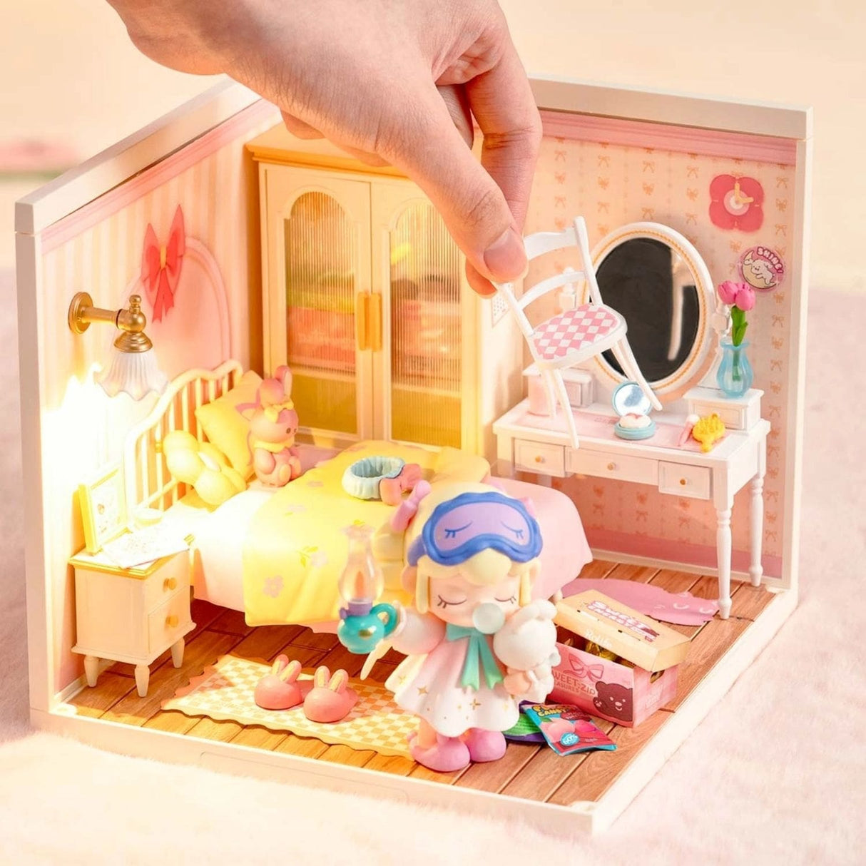 Rolife Super Creator - Casas Miniatura Lovely Pink Bedroom