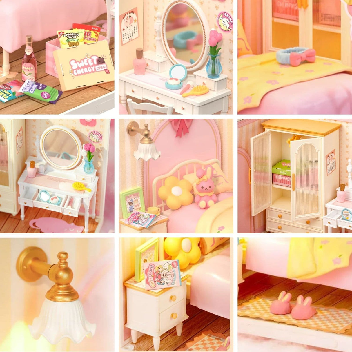 Rolife Super Creator - Casas Miniatura Lovely Pink Bedroom