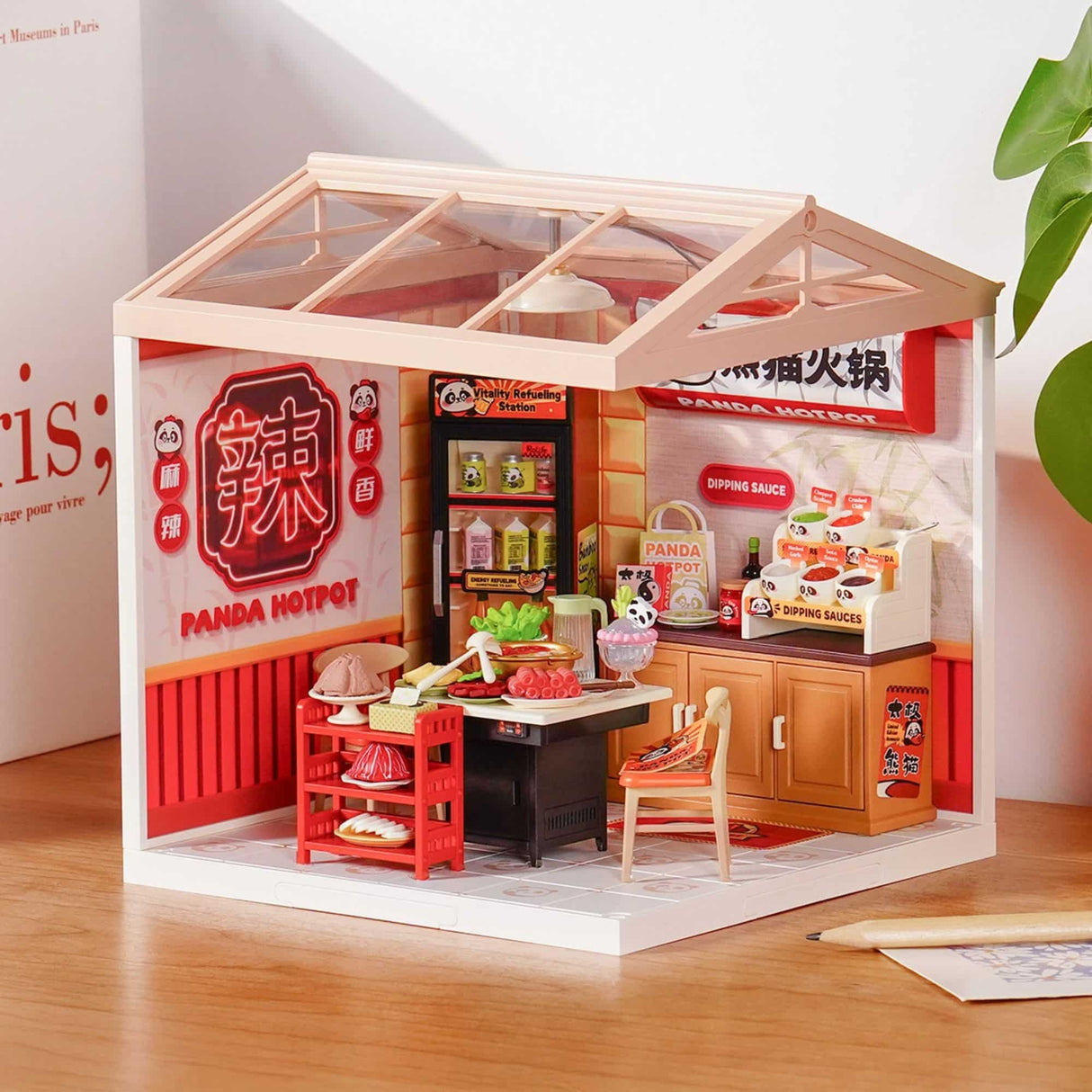 Rolife Super Creator - Casas Miniatura Panda Hot Pot