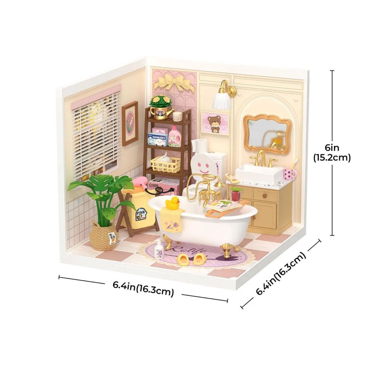 Rolife Super Creator - Casas Miniatura Pop Bubble Bathroom