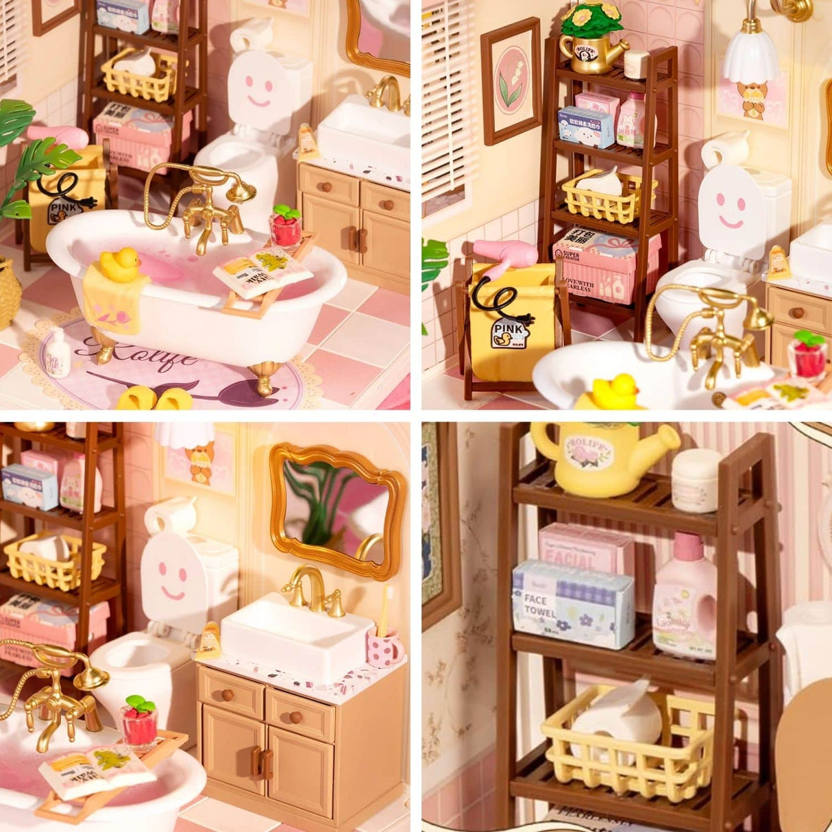 Rolife Super Creator - Casas Miniatura Pop Bubble Bathroom