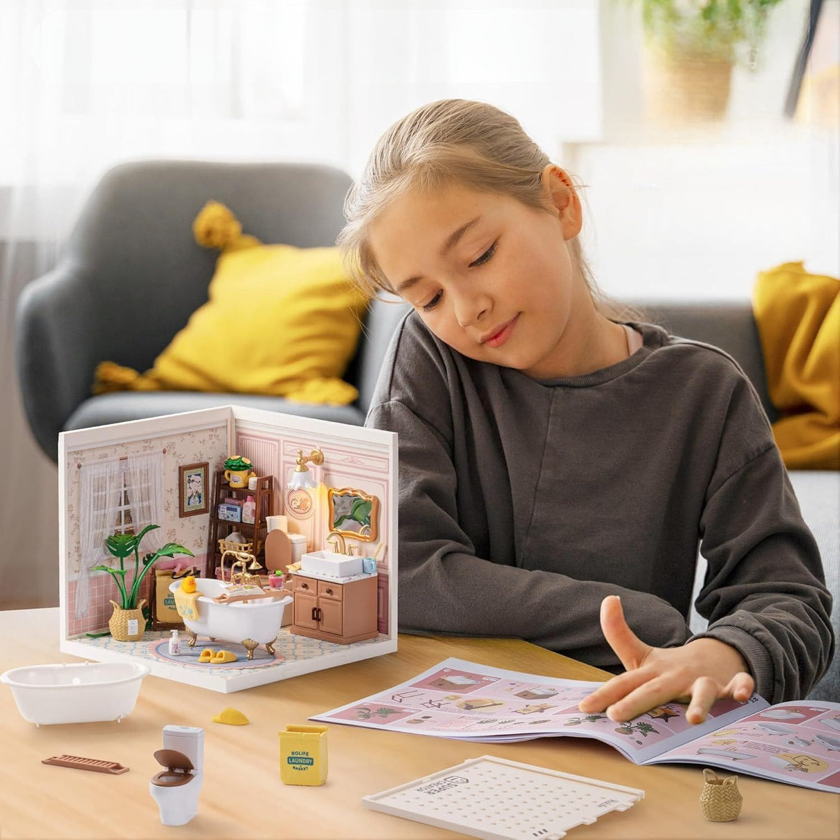 Rolife Super Creator - Casas Miniatura Pop Bubble Bathroom