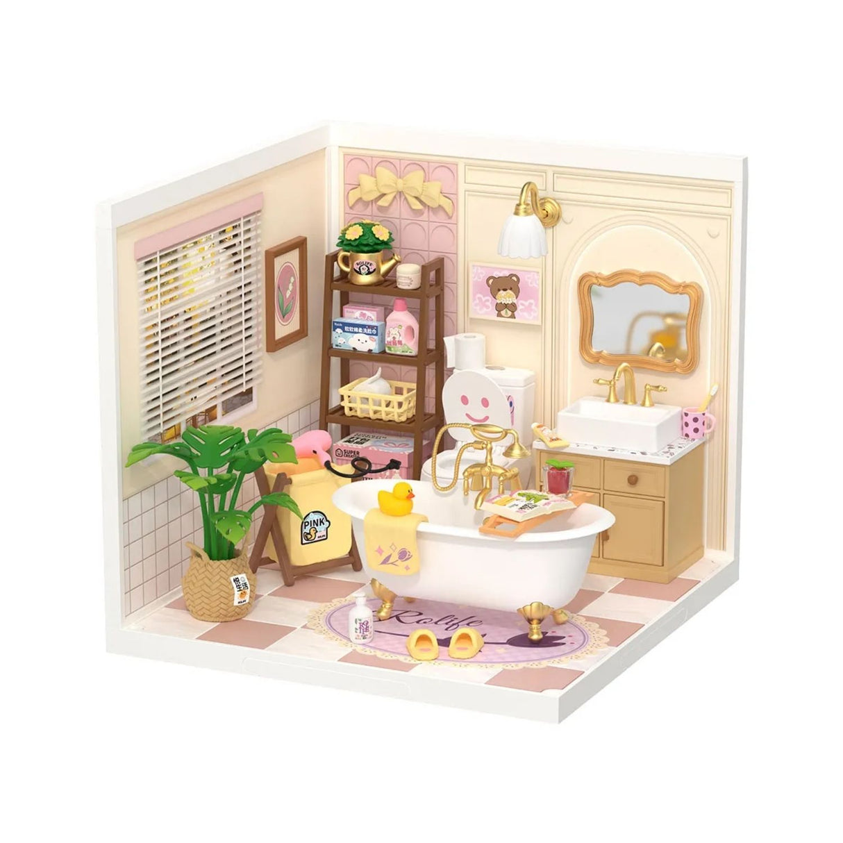 Rolife Super Creator - Casas Miniatura Pop Bubble Bathroom