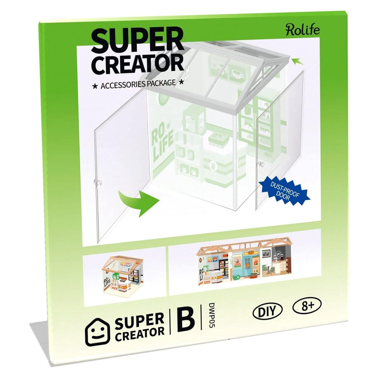 Rolife Super Creator - Casas Miniatura Puerta Anti Polvo x2