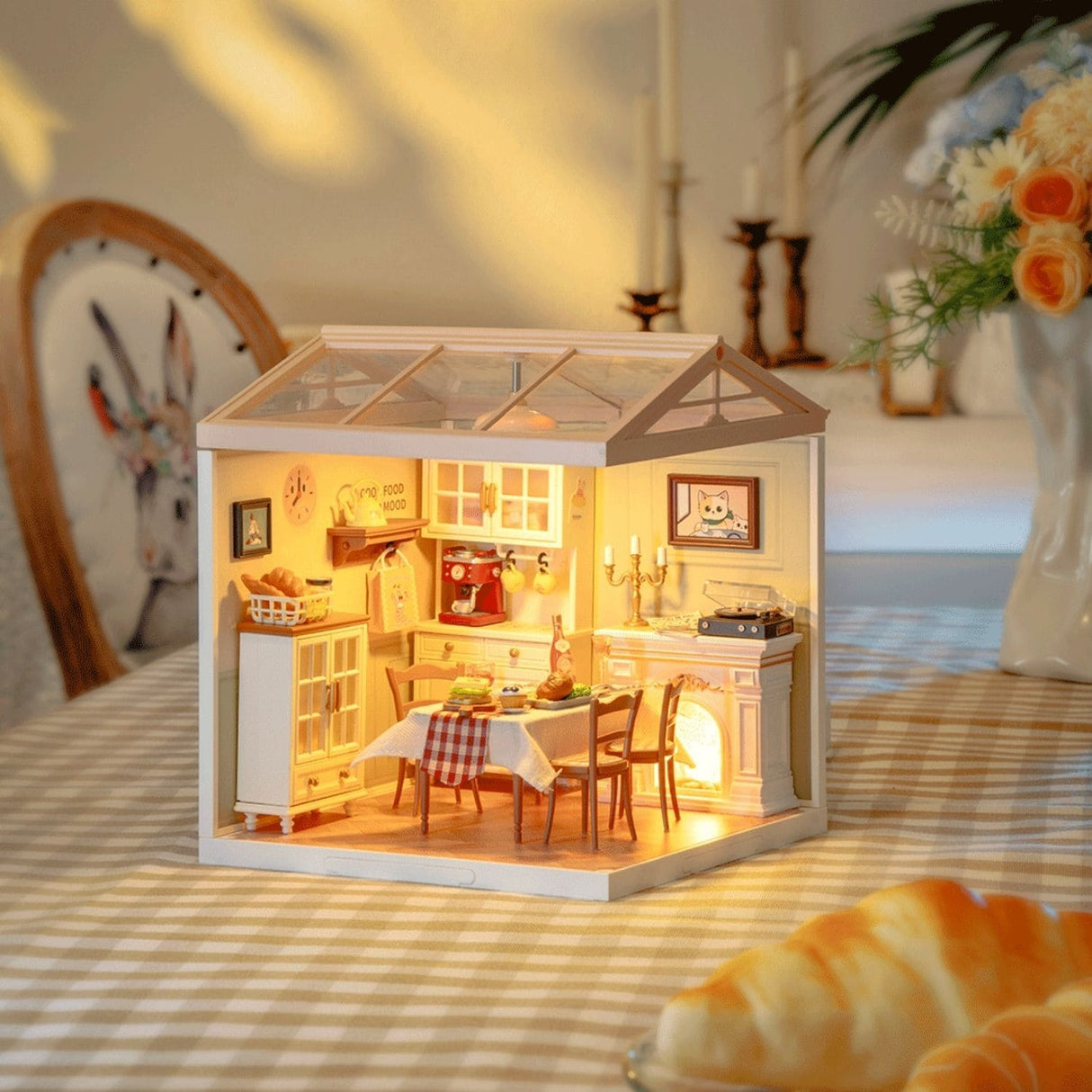 Rolife Super Creator - Casas Miniatura Warm Dining Room