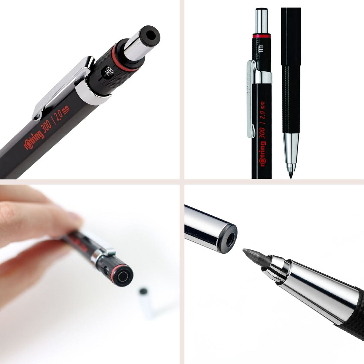 Rotring 300 - Portaminas 2.0 mm