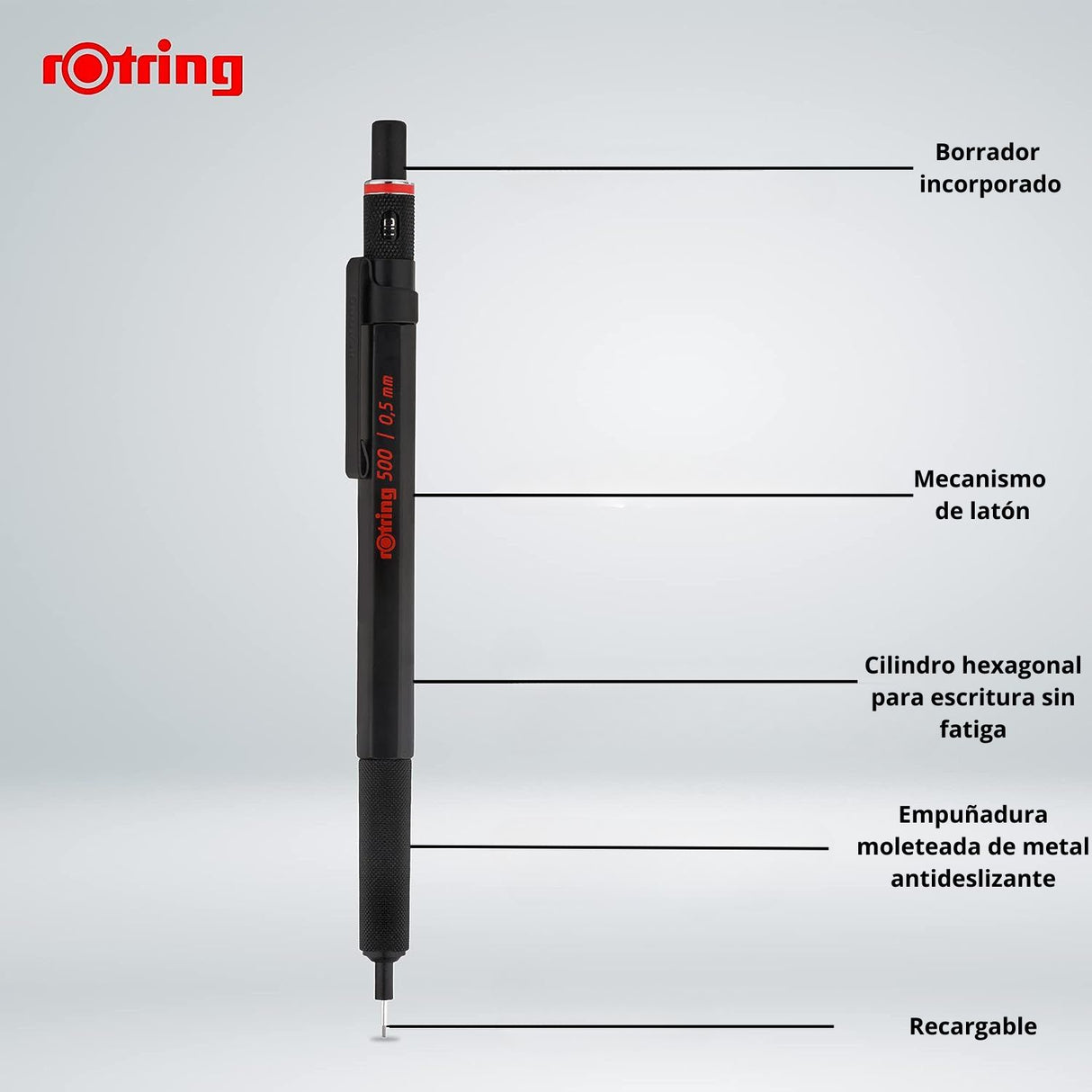 Rotring 500 - Portaminas 0,5 mm