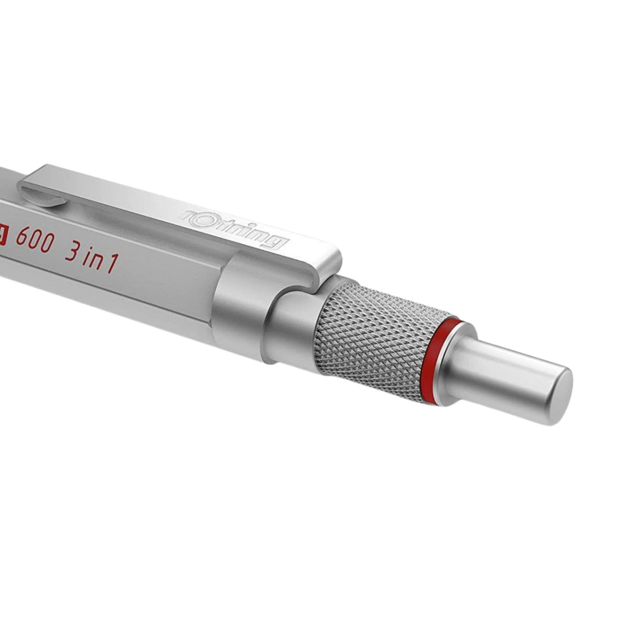 Rotring 600 - Bolígrafo 3 en 1 Punta Media Cuerpo Color Plata