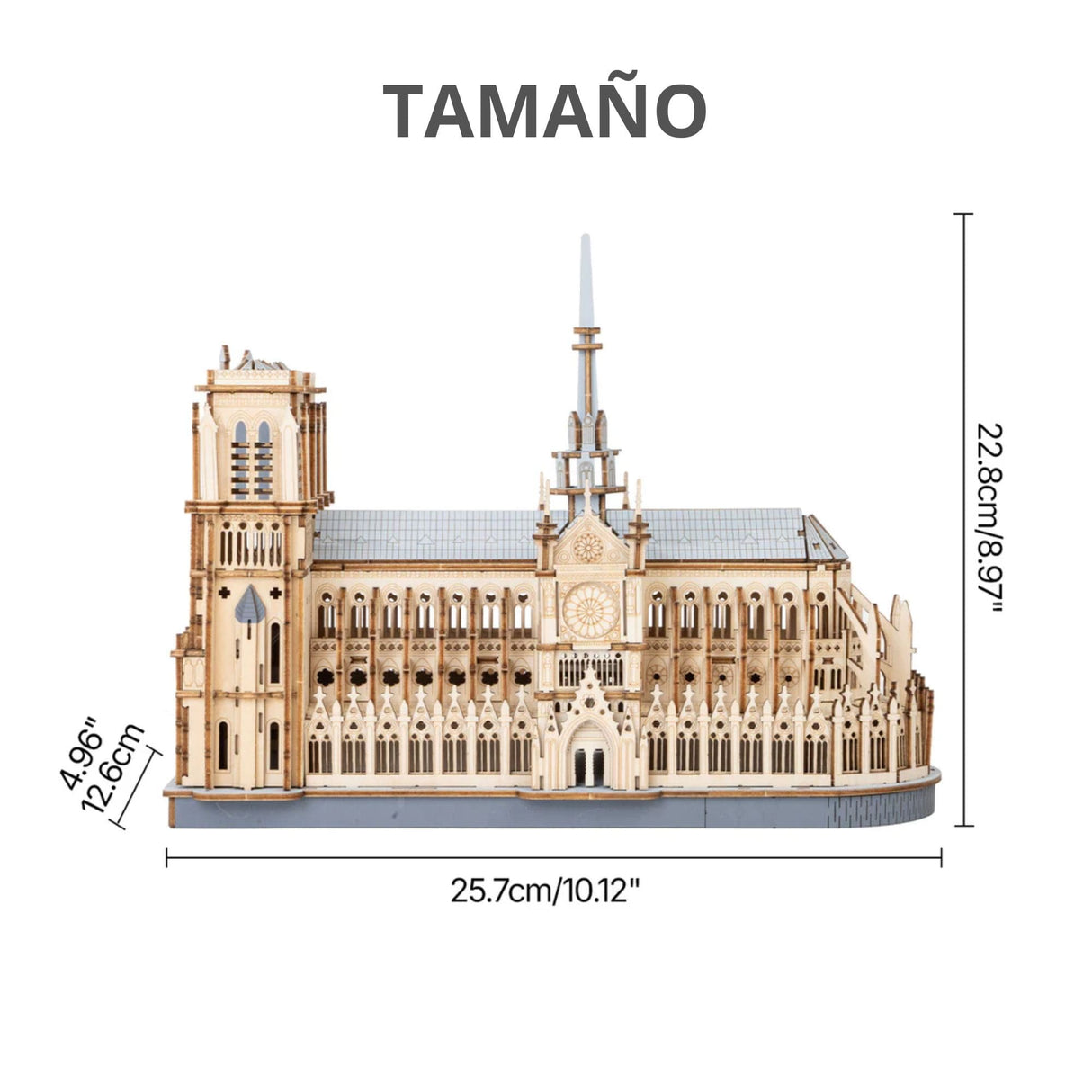 Rowood - Puzzle 3D de Madera Paris Cathedral
