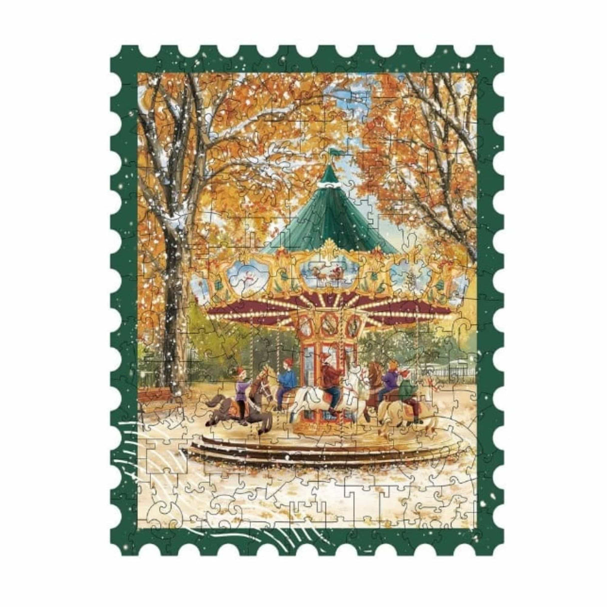 Rowood - Puzzle de Madera Golden Autumn Carousel