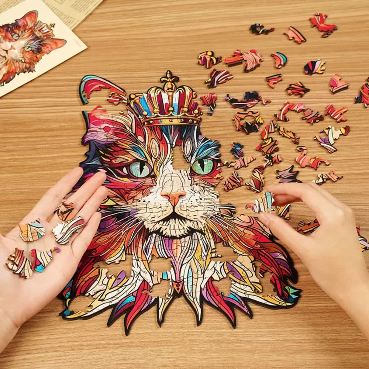 Rowood - Puzzle de Madera King Cat