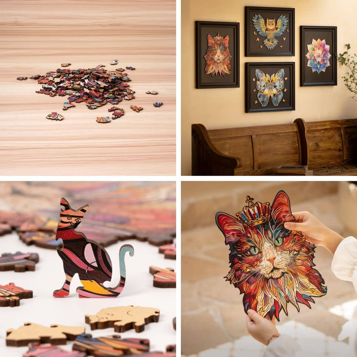 Rowood - Puzzle de Madera King Cat