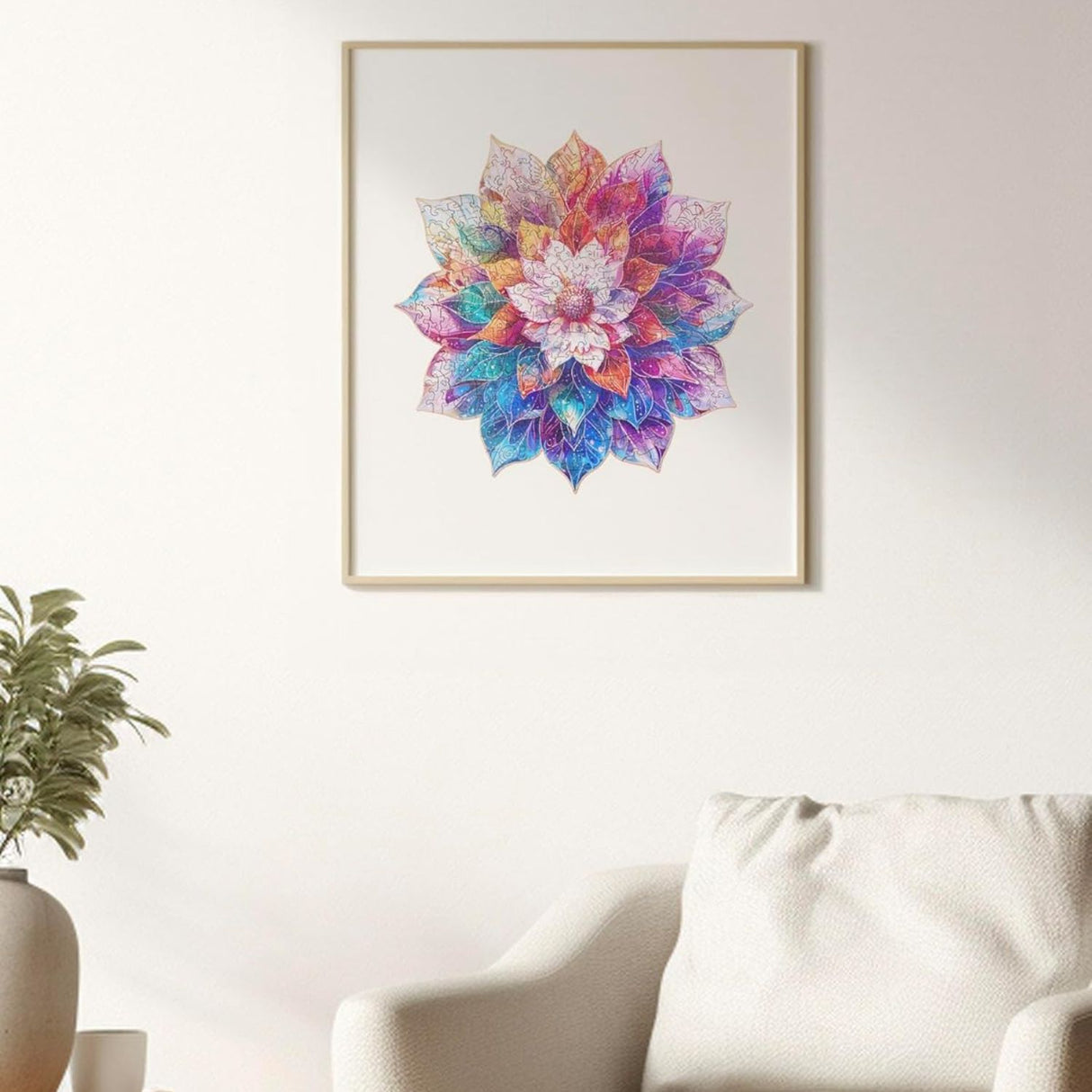 Rowood - Puzzle de Madera Mystic Mandala Flower