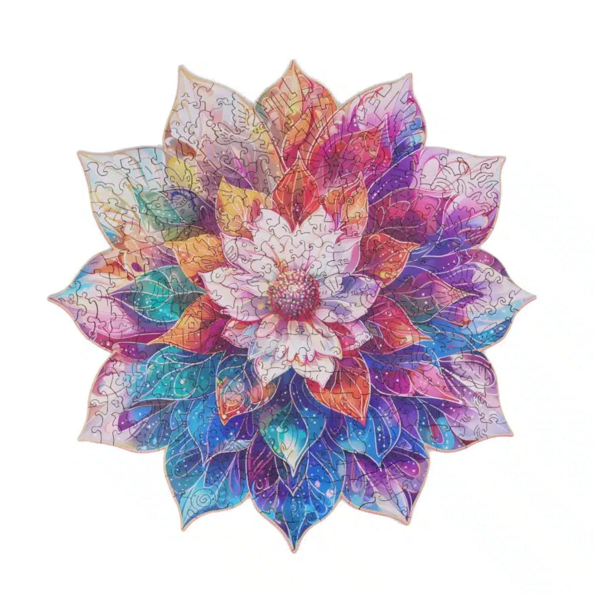 Rowood - Puzzle de Madera Mystic Mandala Flower