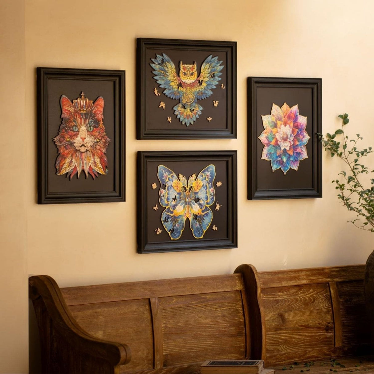 Rowood - Puzzle de Madera Mystic Mandala Flower