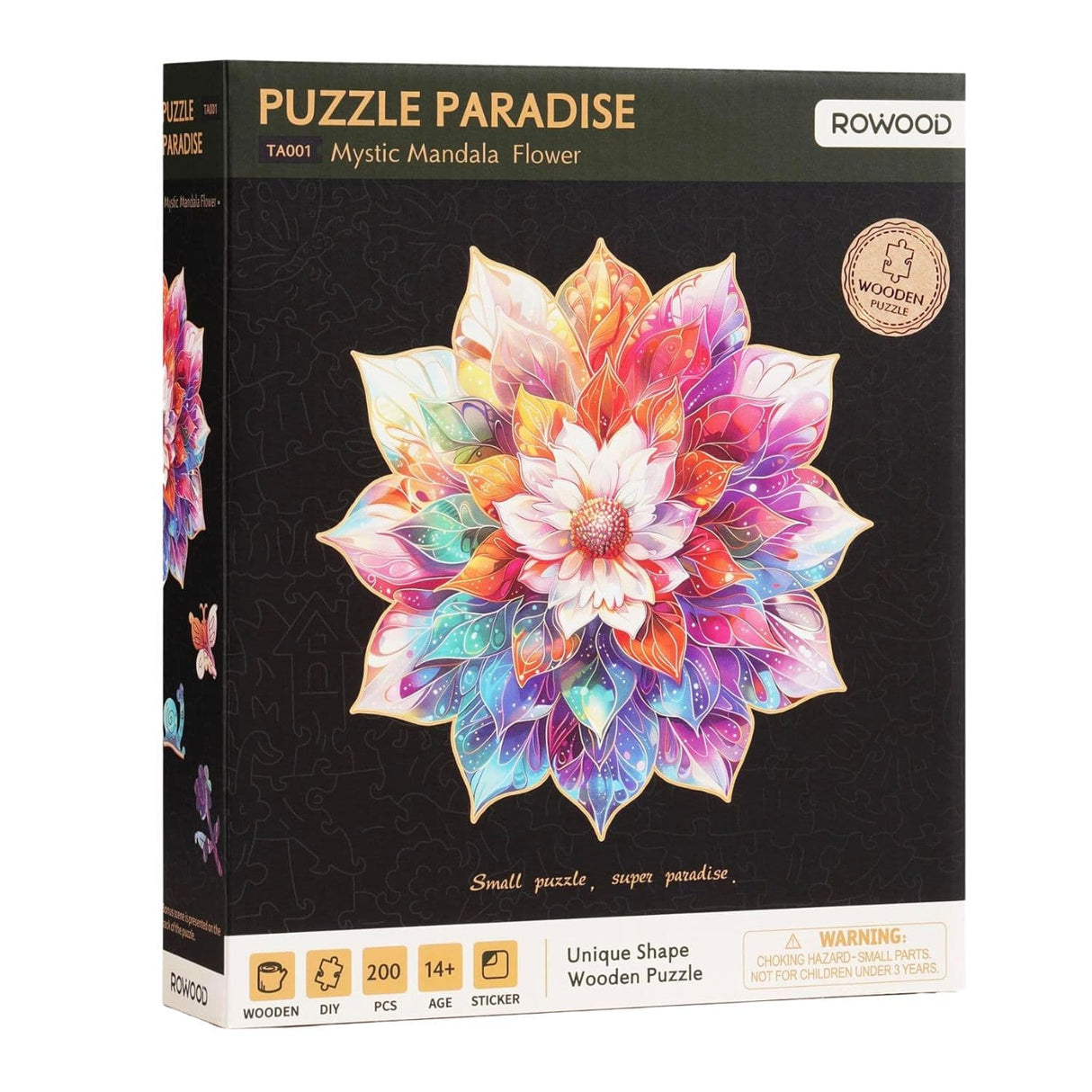 Rowood - Puzzle de Madera Mystic Mandala Flower