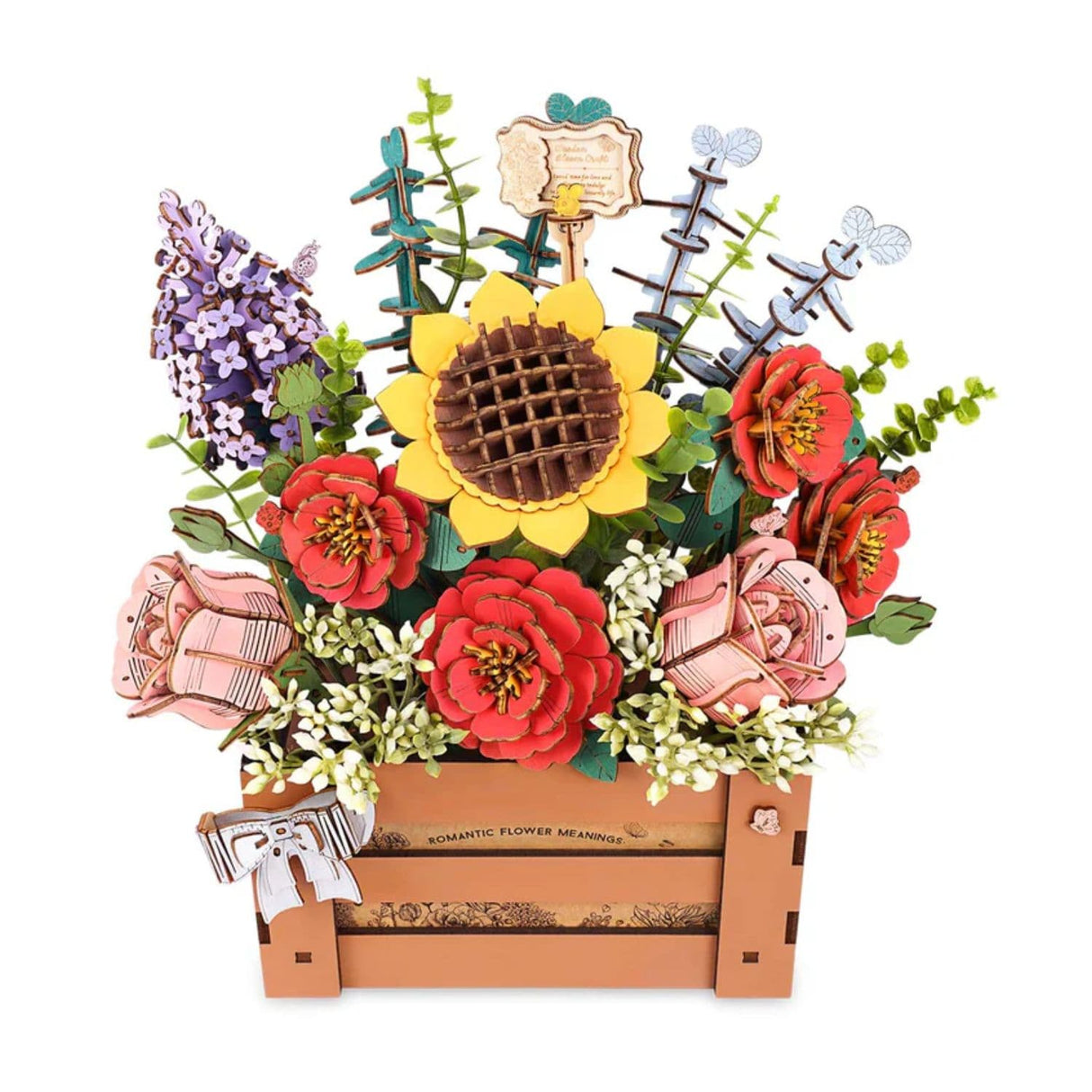 Rowood Wooden Bloom Craft - Miniatura Armable Flor Wooden Bloom Box