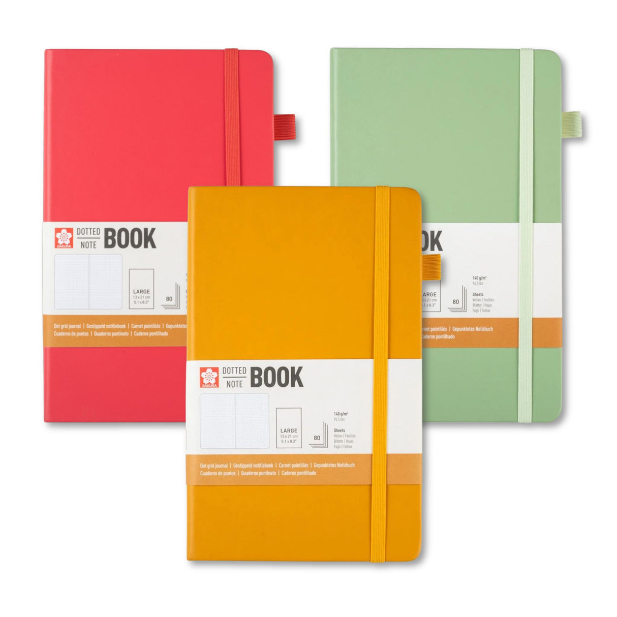 Sakura Dotted Note Book - Libreta Con Puntos 13 x 21 cm