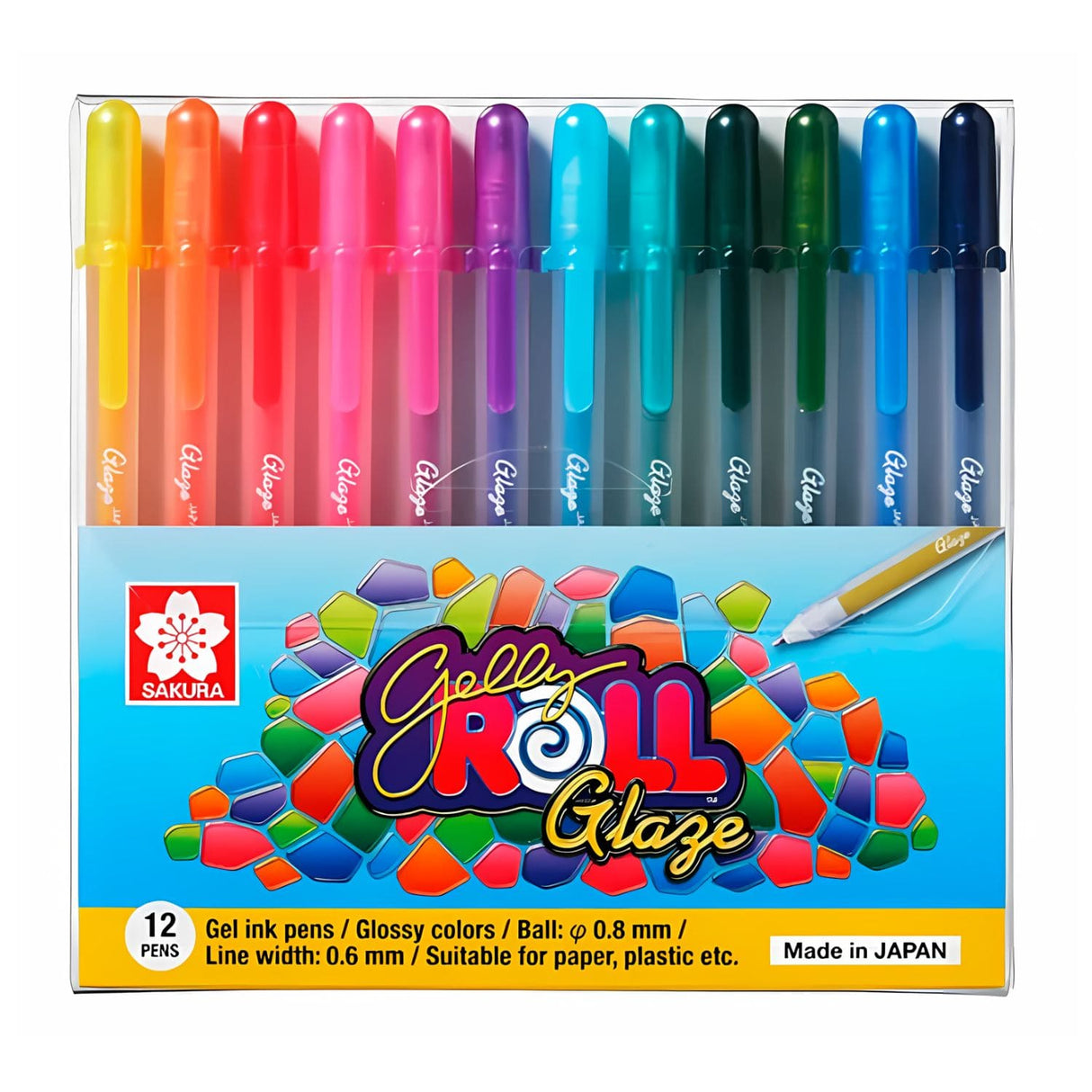 Sakura Gelly Roll - Set 12 Lápices Tinta Gel Glaze