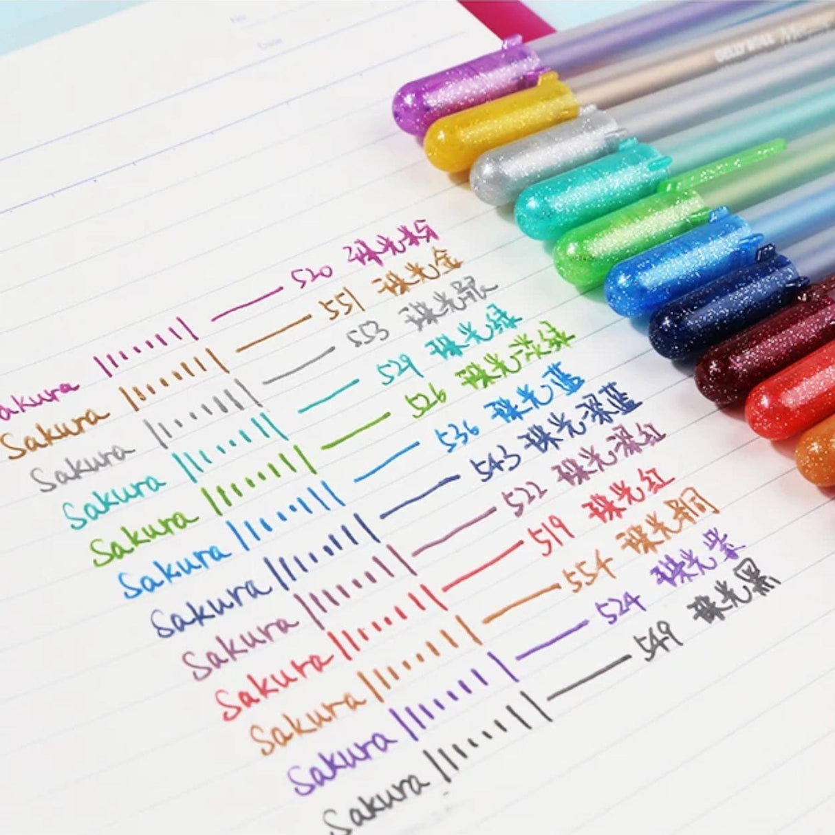 Sakura Gelly Roll - Set 12 Lápices Tinta Gel Metallic