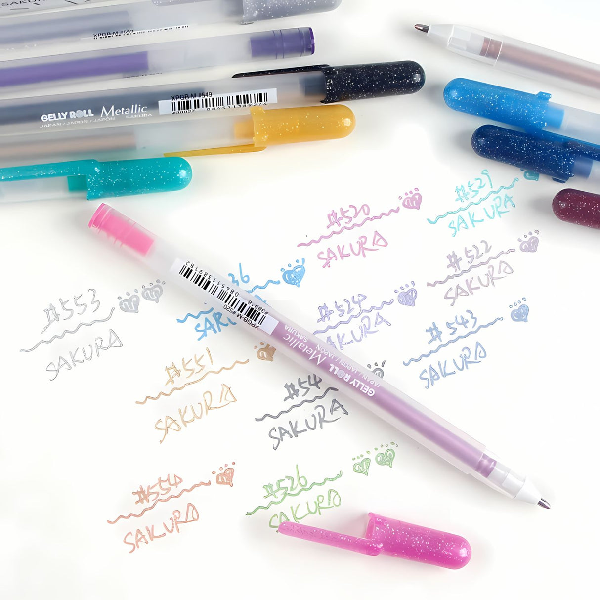 Sakura Gelly Roll - Set 12 Lápices Tinta Gel Metallic