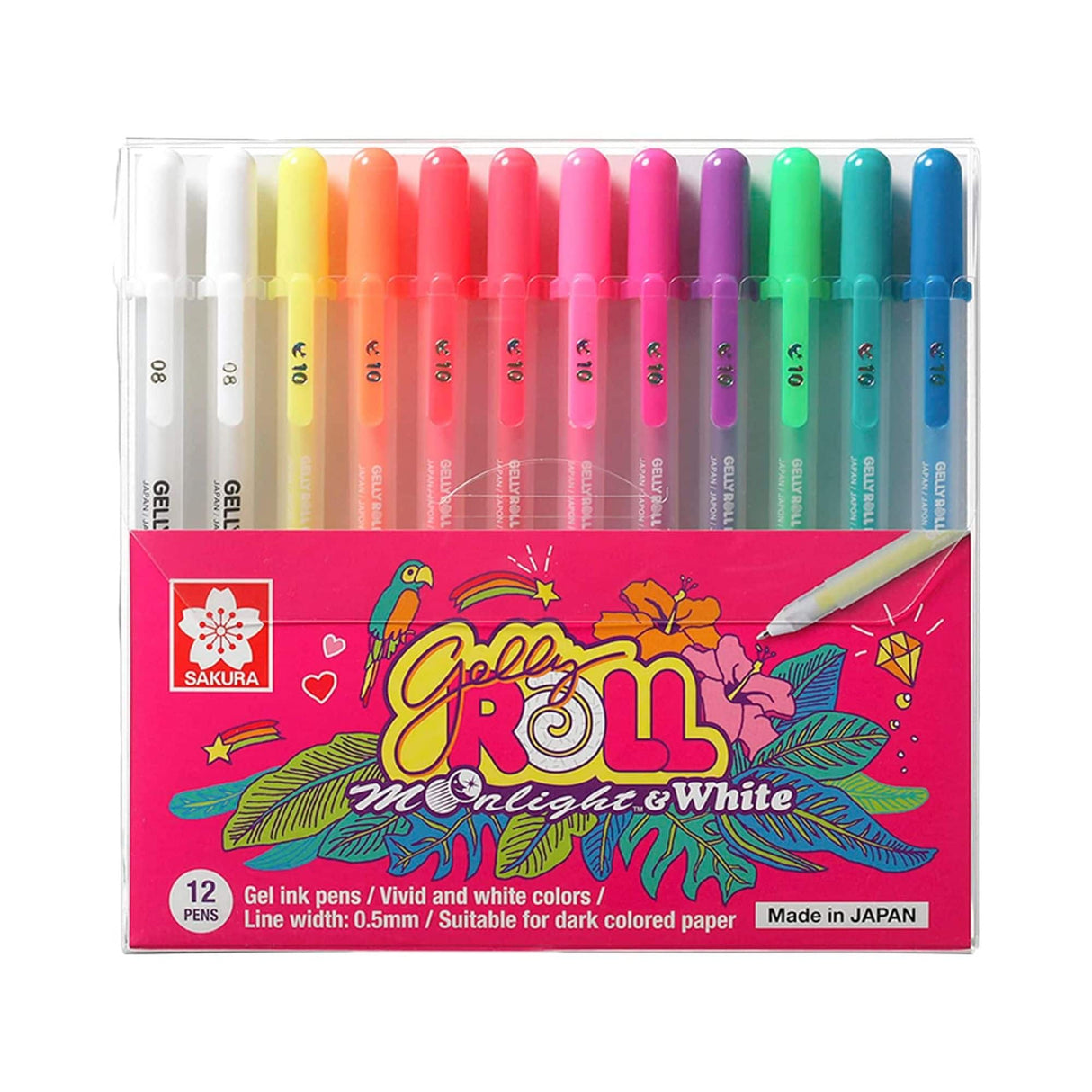 Sakura Gelly Roll - Set 12 Lápices Tinta Gel Moonlight and White