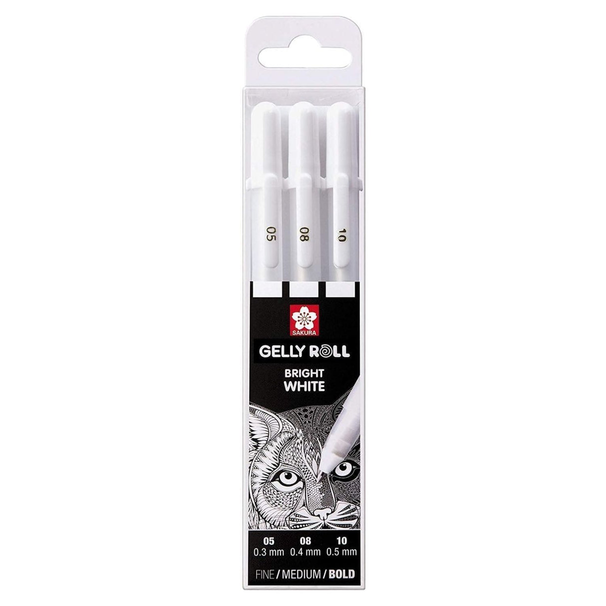 Sakura Gelly Roll - Set 3 Lápices Tinta Gel Blancos