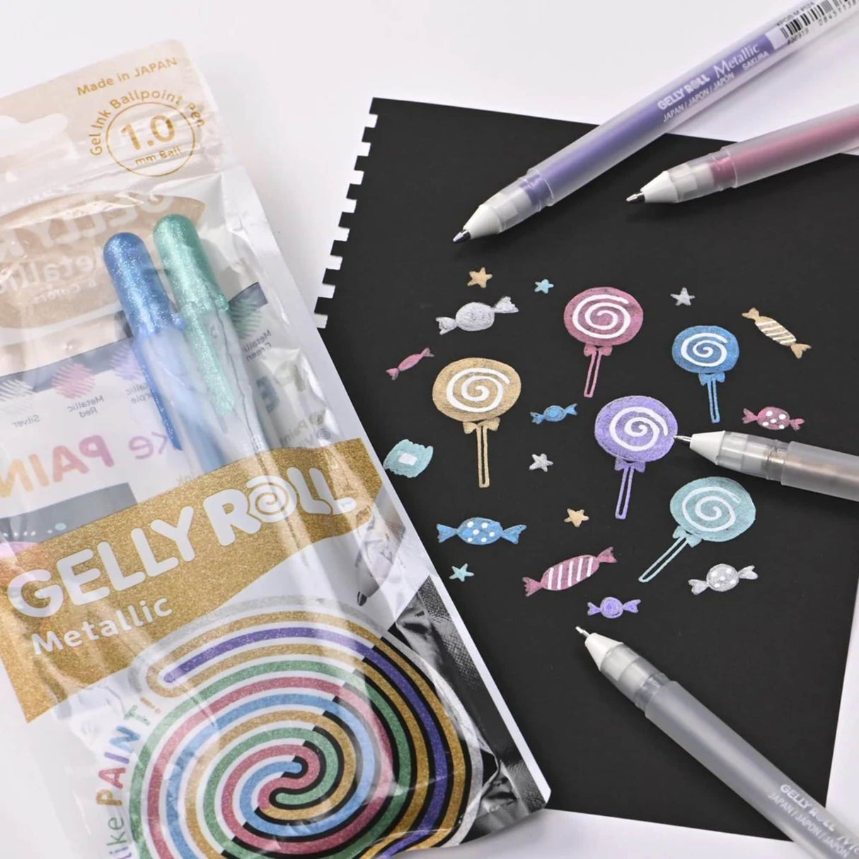 Sakura Gelly Roll - Set 6 Lápices Tinta Gel Metallic