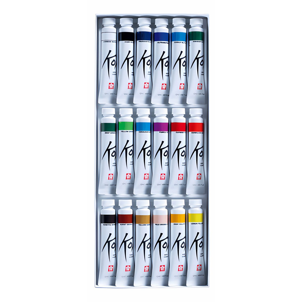 Sakura Koi - Set 18 Acuarelas Water Colors Tubos de 12 ml