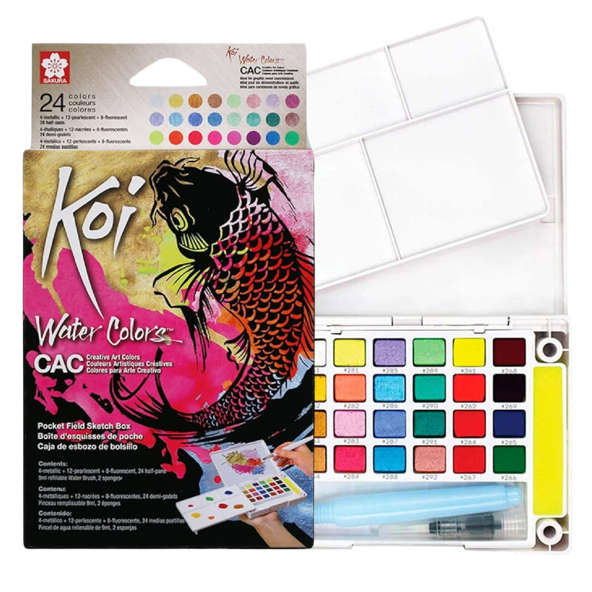 Sakura Koi - Set 24 Acuarelas Colores Creativos
