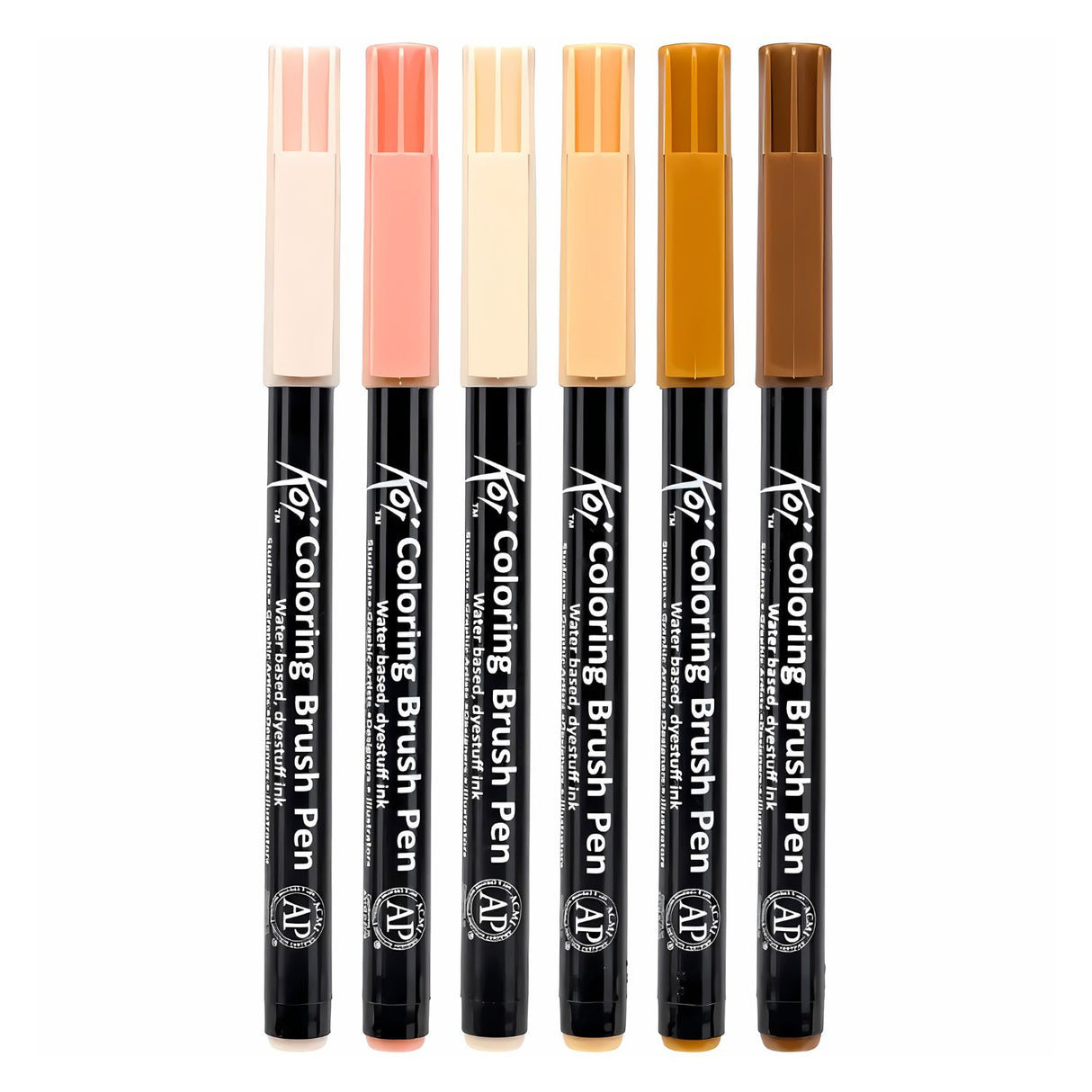 Sakura Koi - Set 6 Marcadores Coloring Brush Pens Portrait (Retrato)