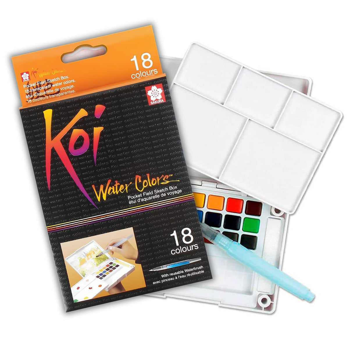 Sakura Koi - Set 18 Acuarelas Con Accesorios